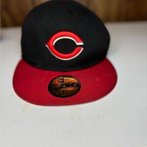New Era Black and Red Cincinatti Baseball Cap